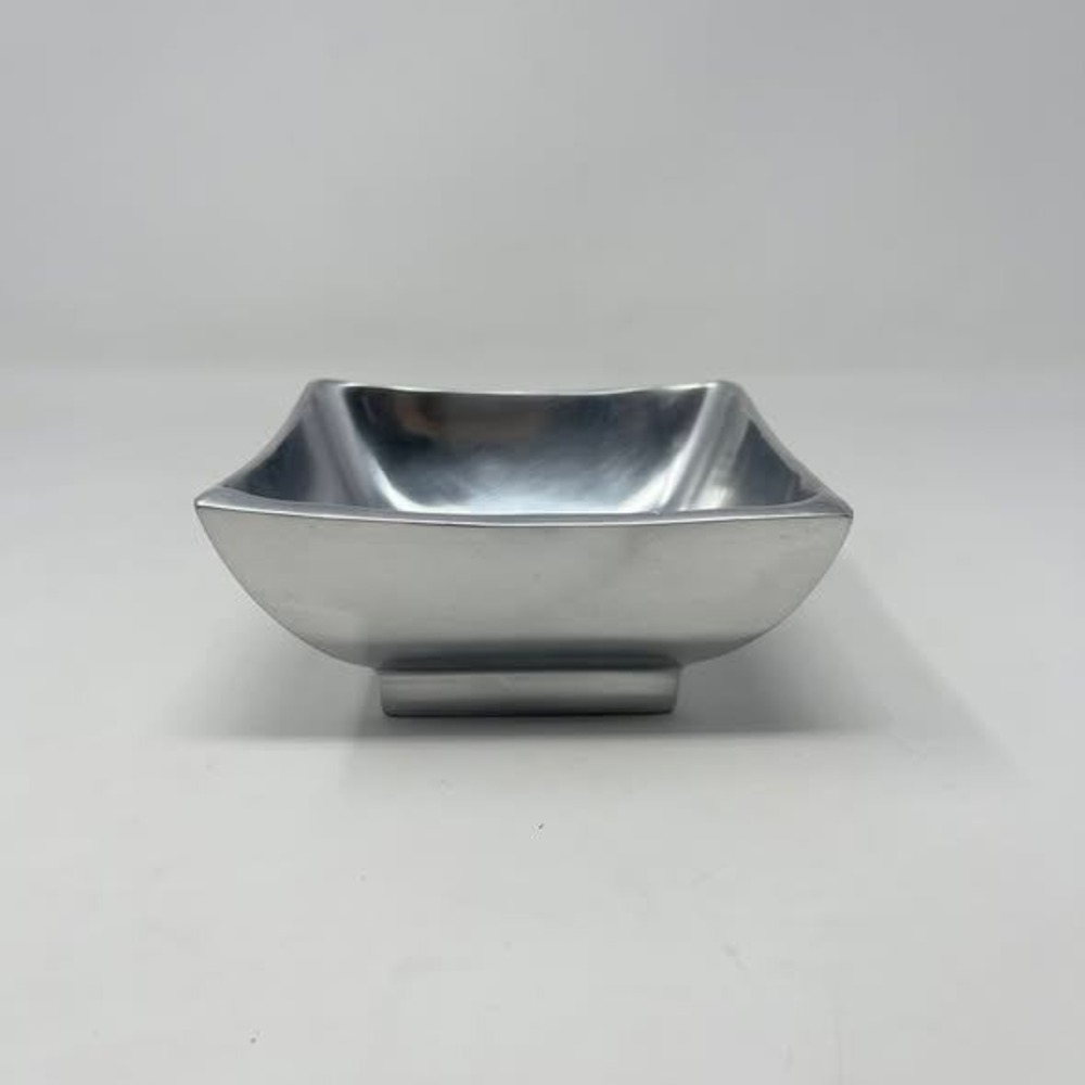 Southern Living at Home Metropolitan Square Bowl Small Silver Dish Serveware D/C